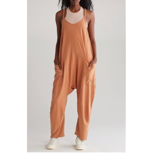 FP Movement by Free People Hot Shot Onesie In Toasted Coconut XS 41260 - Picture 2 of 12